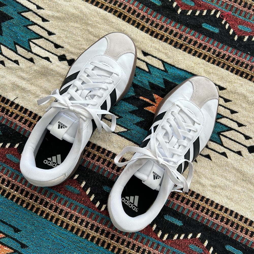 Adidas White and Black Sneakers
